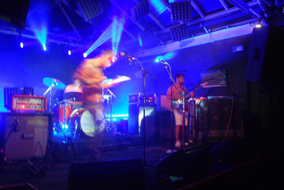 Deaf Inspector trio on stage