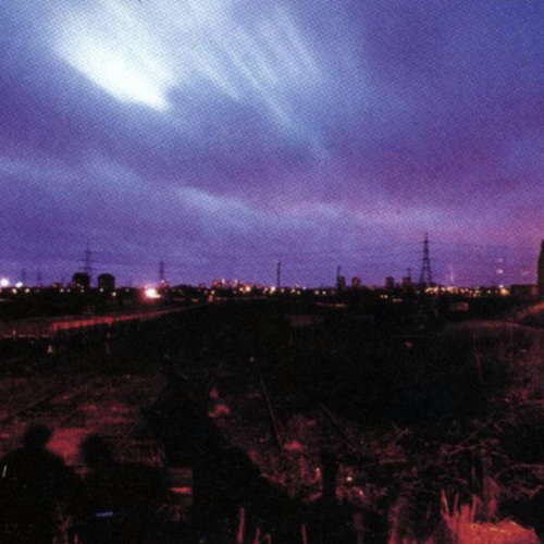 a night time view across edgelands